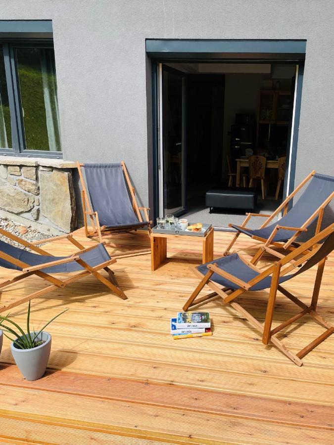 Apartament Willa Hrube parter z tarasem i kominkiem Zakopane Exteriör bild
