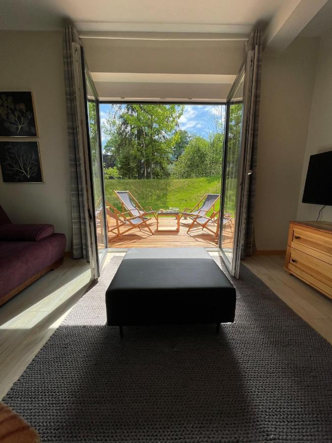 Apartament Willa Hrube parter z tarasem i kominkiem Zakopane Exteriör bild